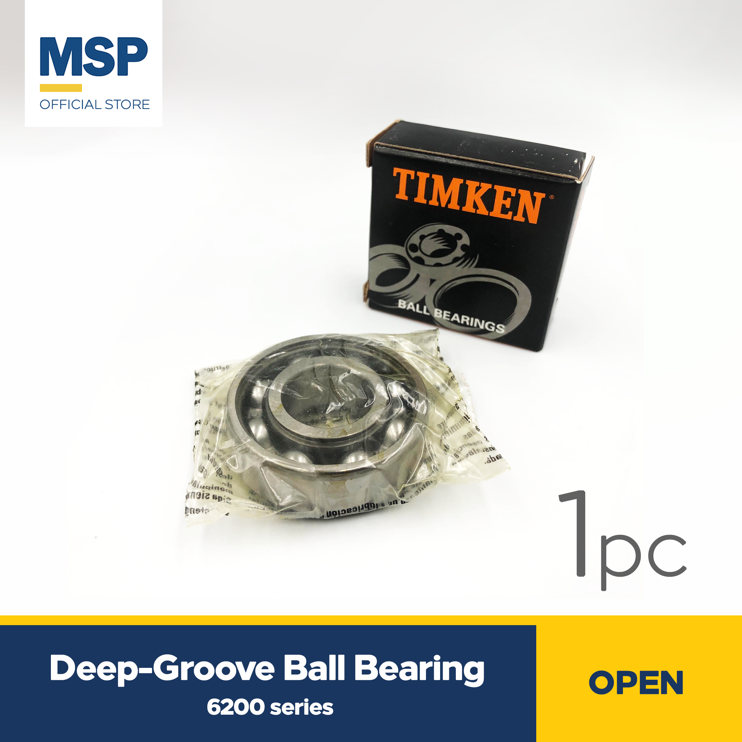 1pc Deep-Groove Ball Bearing TIMKEN 6200series-OPEN