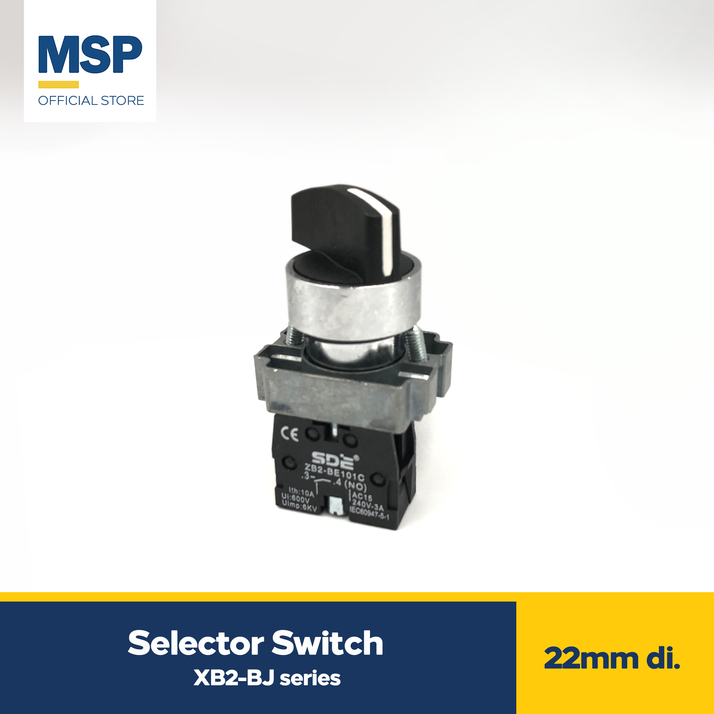 2pcs XB2 Selector Switch (Long Handle) 22mm