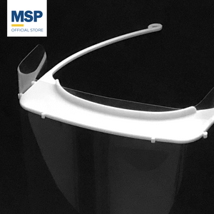 5pcs Plexco Face Shield - Plastic Frame with PVC shield (FULL FACE protection, MEDICAL-GRADE, LIGHTWEIGHT)