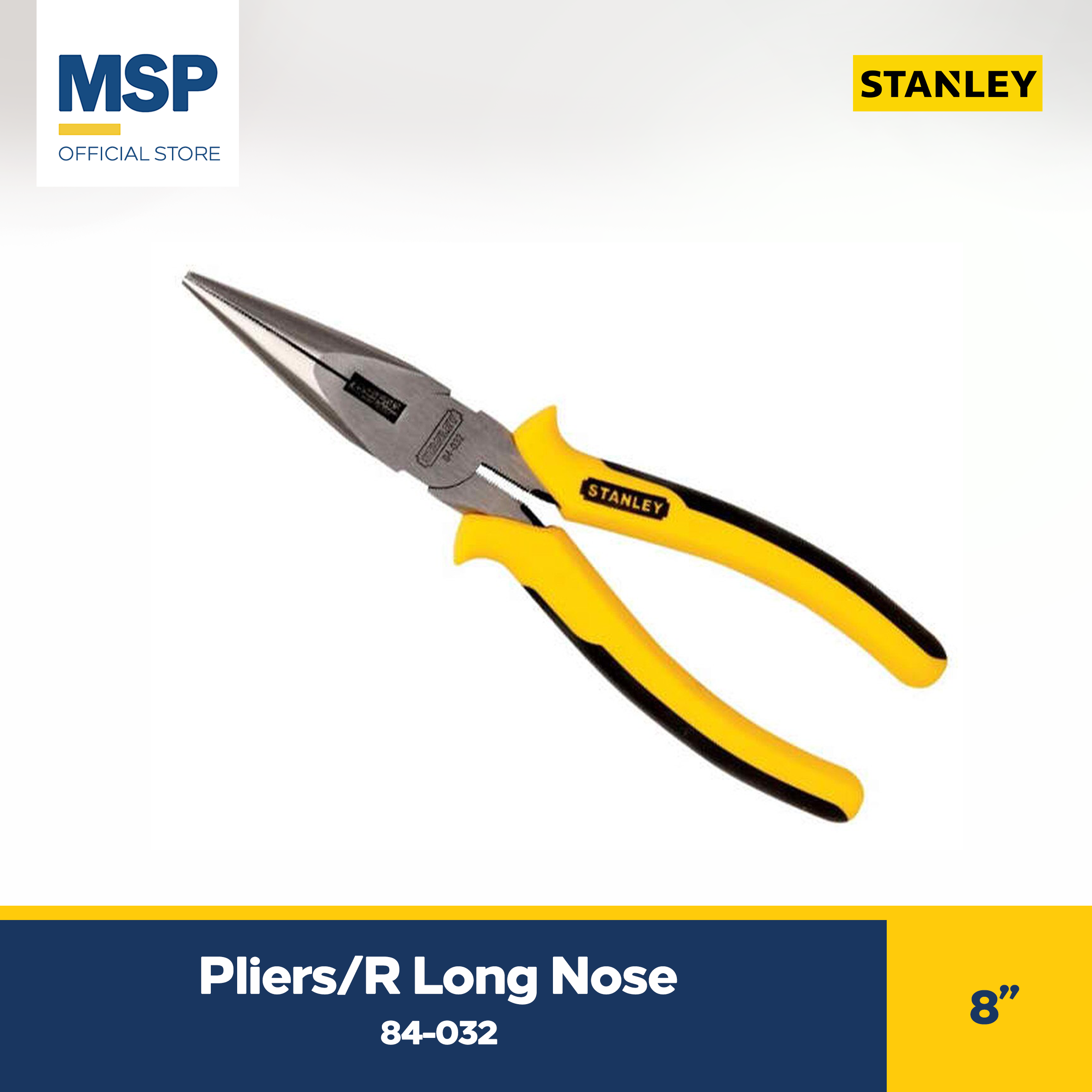 1pc STANLEY Pliers/R Long Nose 8"