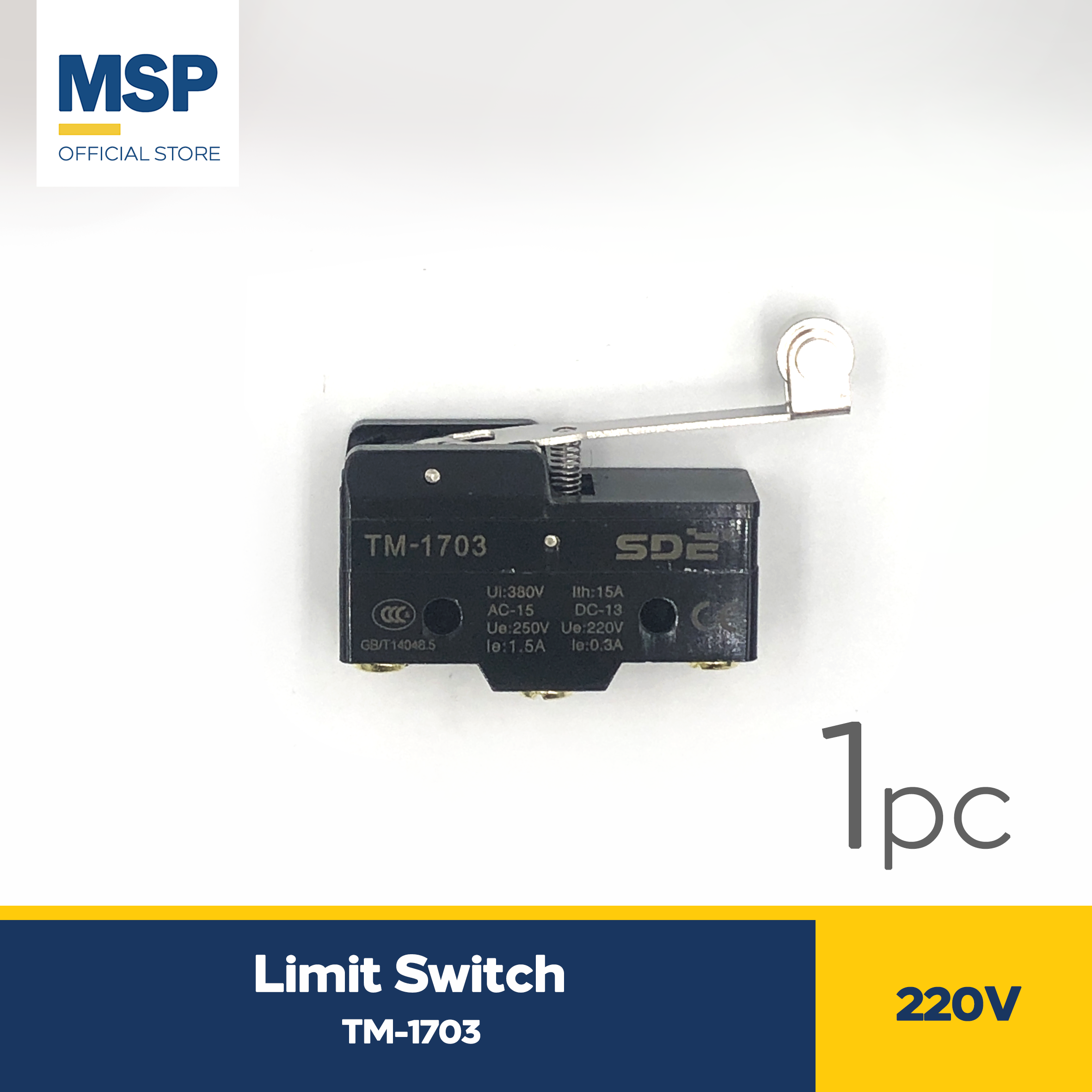 1pc SDE Roller-Lever Limit Switch 220V