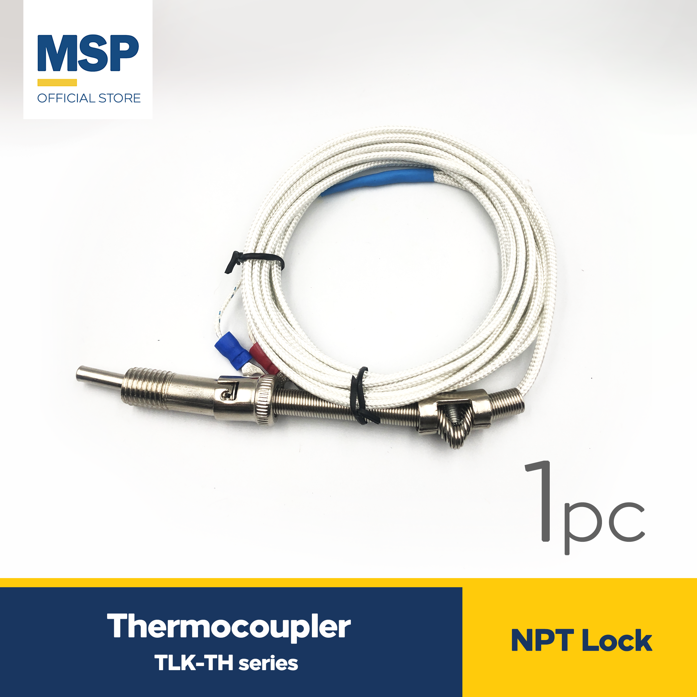 1pc Thermocouple TLK-TH series NPT-Lock Type-K/E